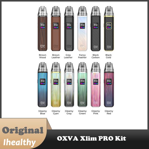 Oxva Xlim Pro Kiti 30W 000mAH Pil Yeni Üst Dövme (Xlim V3) Xlim V2 Kartuş Kartuş Anti-Sızdıran Üst Dövüş Kartuşu ile Uyumlu