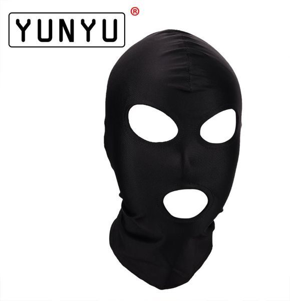 Fetish Mask Hood Giocattoli sexy Bocca aperta Eye Bondage Hood Maschera per feste Cosplay Schiavo Copricapo Maschera Gioco per adulti Prodotti del sesso 4 Stile C1814892450