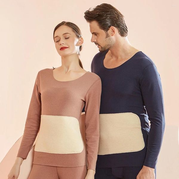 Intimo termico da uomo Inverno Uomo Donna Undrewear caldo Set Abiti lunghi Abbigliamento con toppe di seta cationica spessa