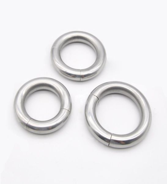 Manyetik Horoz Yüzük Paslanmaz Çelik Top Sedye Scrotum Ring Metal Penis Yüzük Seks Oyuncak Erkekler için Ballstretcher Ağırlıkları Y185636526