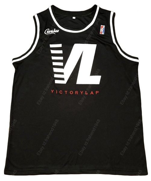 Maglia da basket da uomo 60 Victory Lap Hip Hop Rap VL 60 Nera