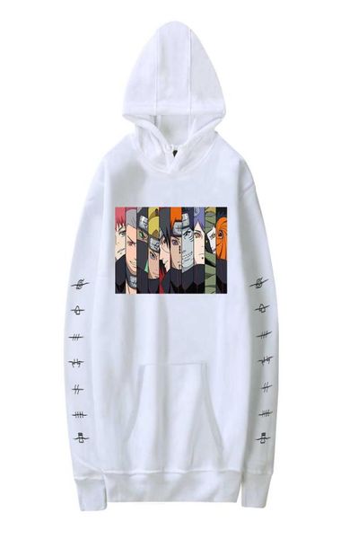 Hot Anime Felpa Uzumaki Sakura Kakashi Sasuke Felpa con cappuccio Hip Hop Moda Felpe Ragazzo/Ragazza Coppie Felpa con cappuccio Vestiti Y08049760198