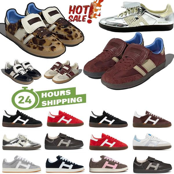 2024 prezzo basso Galles Bonner scarpe casual og scarpe da ginnastica scarpe sportive leopardo pony stampa argenteo vegan nero bianco gomma da uomo donna vendita calda eur 36-45