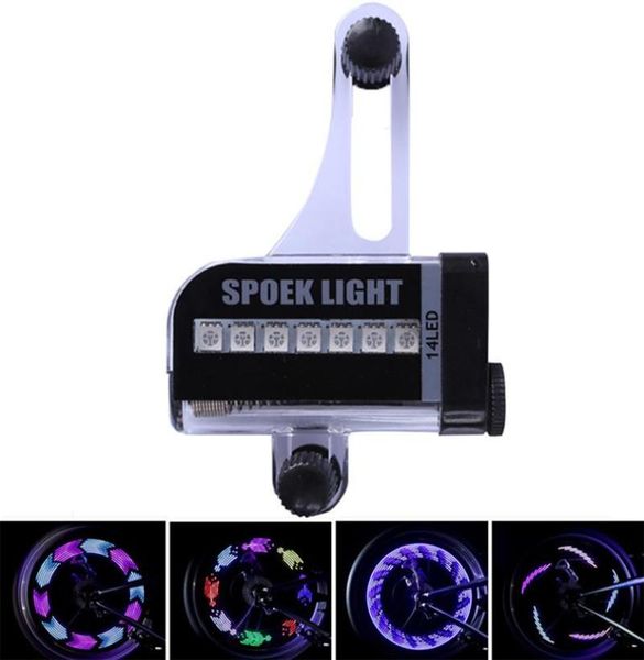 Interruttore del sensore LED Bike Spoke Light A02 USB ricaricabile Tire Light Bike Wheel 30 modelli per la decorazione Nessuna batteria6310256