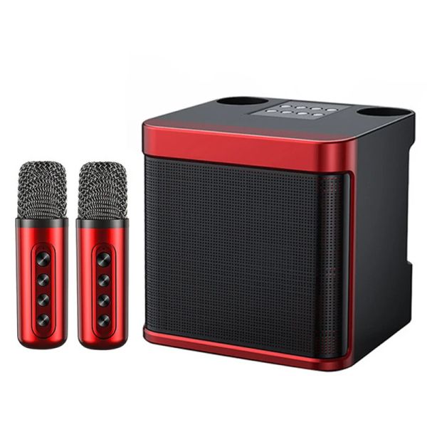 Alto-falantes Ys203 100w de alta potência sem fio microfone portátil Bluetooth Speaker Sound Family Party Karaoke Subwoofer Boom Box Caixa de Som