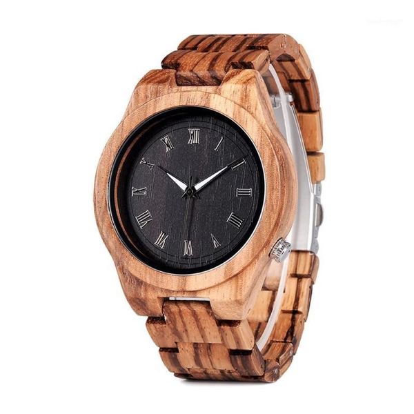 Bobobird relógios de pulso de madeira, relógios de pulso de madeira, calendário natural, pulseira, presente, envio dos estados unidos 1266r
