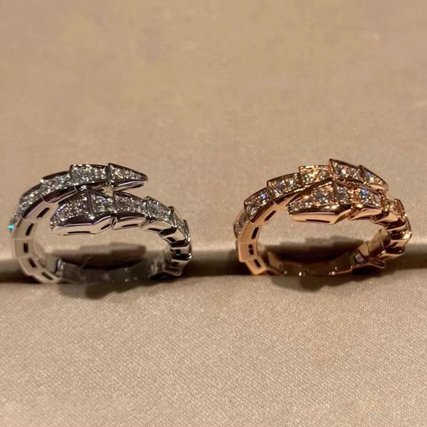 Anello vipera Anello serpentii misura da 6 a 9 anelli avvolgenti giorno di San Valentino gioielli avvolti anello nodo twist Anello anello in oro rosa set di regali scatola