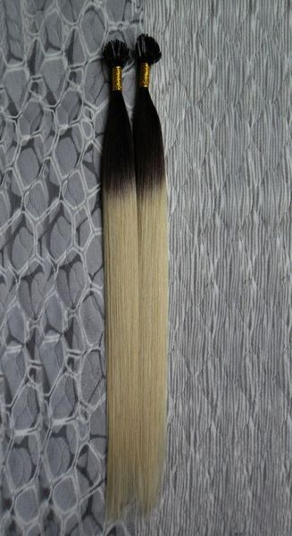 100 Human 100G 100S Ombre T1B613 Blonde Haarverlängerungen 1g U Tip Keratin Haarverlängerungen Fusion Haarverlängerungen Kapseln1124853