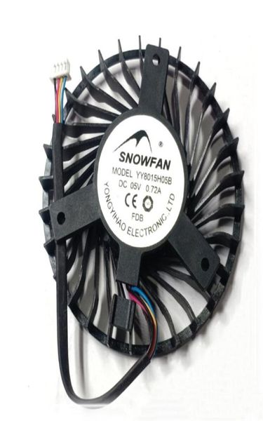 Ventilador inteiro SNOWFAN YY8015H05B espaçamento equilátero de furos 45MM 072A DC5V grande volume de ar ventilador de resfriamento de 4 fios2835646