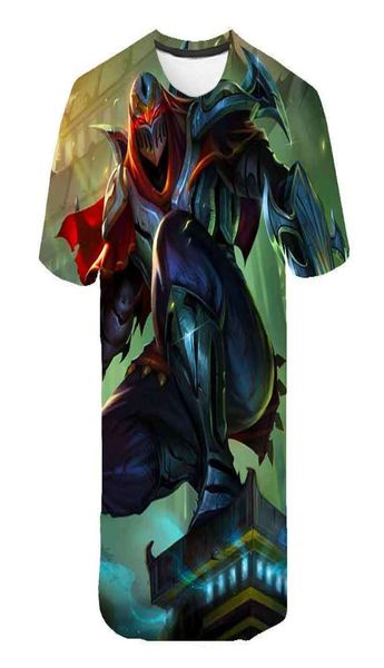 League of Legends 3D Baskı Men039s ve Women039S Tshirt yaz lol eSports Oyunu Karakter Nefes Alabilir Gömlek Street Boy6451403