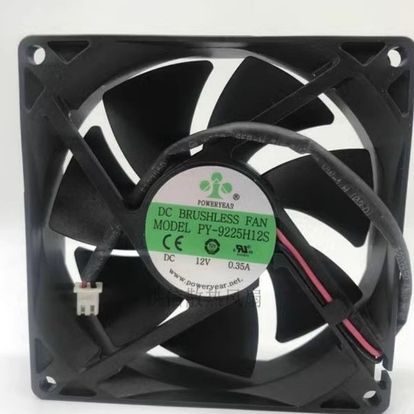 ÜCRETSİZ Nakliye Orijinal Poweryear PY-9225H12S 12V 0.35A 9cm 9025 2 telli soğutma fanı