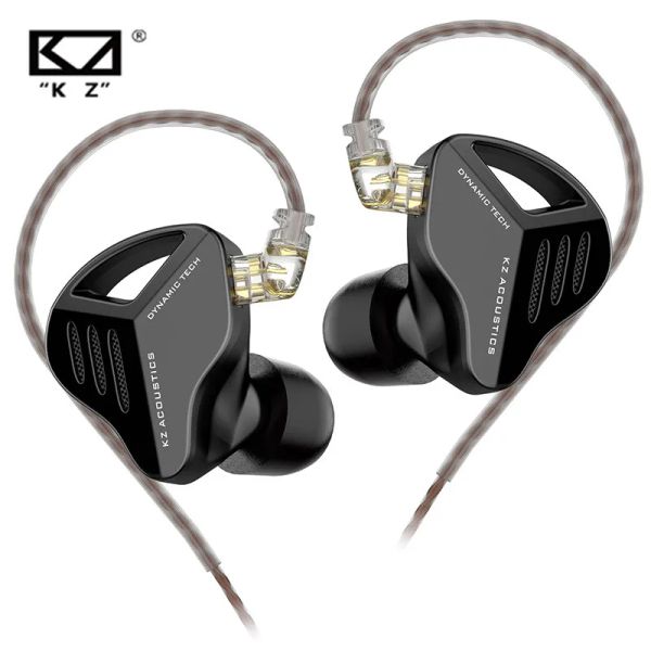 Cuffie KZ ZVX Auricolari HiFi Single Dynamic 2PIN In Ear Cuffie in metallo Bass Auricolari sportivi Cavo staccabile Cuffie EDA DQ6 ZEX EDXPRO