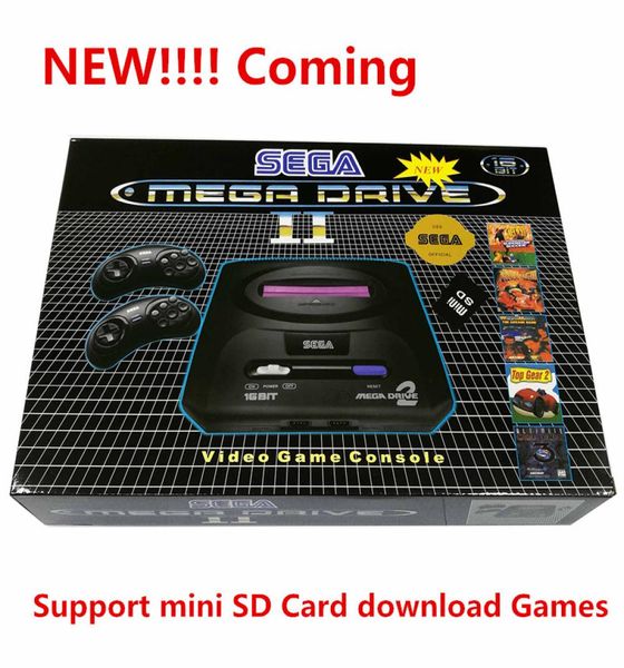 SEGA PAL için Oyun Konsolu Bulit 9 Oyun Destek Mini SD Kart 8GB Download Games Cartidge MD2 TV Video Konsolu 16bit2991243