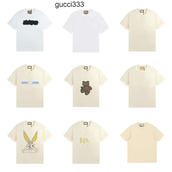 Buchstaben Designer Gglies Schnelle GGS G Gu Crew CCI Herren T -Shirt Guc T -Shirt Ci Fashion Guucci Baumwolle Gucc Halsdruck gucccis gccci trockenen mens sommer lous trend s eiuu