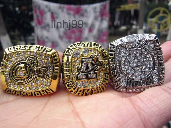 com pedras laterais 3 peças 1996 1997 2012 Toronto Argonauts the Grey Cup Championship Ring Set Masculino Fan Lembrança Presente Atacado 2019 Drop Shipping8i7tATHH