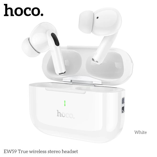 Kopfhörer Hoco EW59 TWS BT 5.3 Earphone Wireless Headphones Sport Water of Headset TWS HD Mic mit Touch Control Ohrhörer für Smartphones