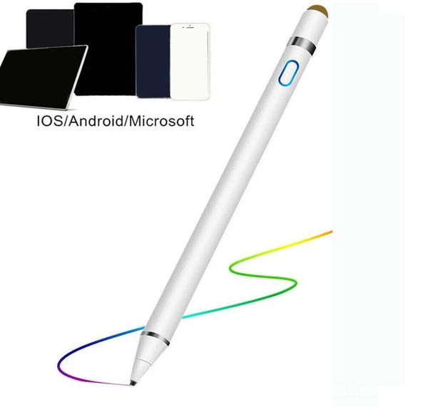 Универсальный емкостный активный стилус с сенсорным экраном, ручка Smart IOSAndroid, Apple iPad, телефон, карандаш, сенсорный планшет для рисования, смартфон6263900