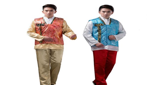 Homens coreano tradicional hanbok tribunal étnico masculino oriental palco traje de dança dos homens coreia hanbok roupas asiáticas antigas 4880146