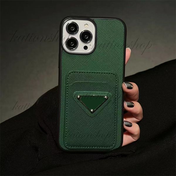 Top-Leder-Designer-Handyhüllen für iPhone 15 Pro Max 14 13 12 11 15ProMax, modisches Armband, bedruckte Rückseite, luxuriöse mobile Hülle, Kartenhalter, Taschenhülle mit Kartensteckplatz