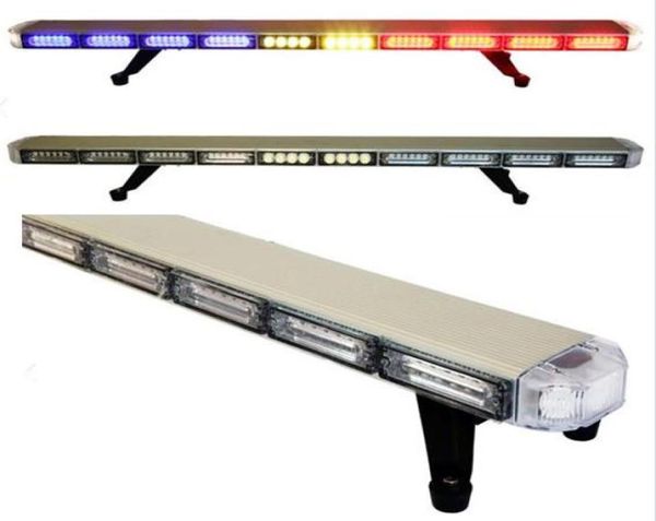 120cm47 polegadas de alta qualidade polícia veículo de emergência barra de luzes de advertência magro led lightbar telhado montagem carro flash strobe lightbar9149298