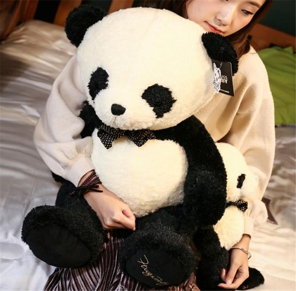 Dorimytrader kuschelig weiche Tierplüschpuppe Panda, große Stofftiere, Spielzeugkissen, Geschenk für Baby, 60 cm, 80 cm, DY619733967870