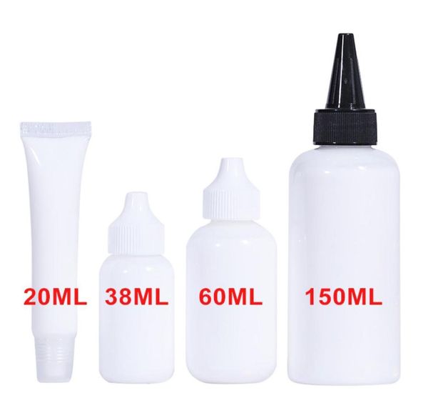 203860150ml Etiket Yok Su geçirmez Dantelli Wig Bağlama Tutkal Saç Uzatma Toupee Frontal için Görünmez Yapıştırıcı