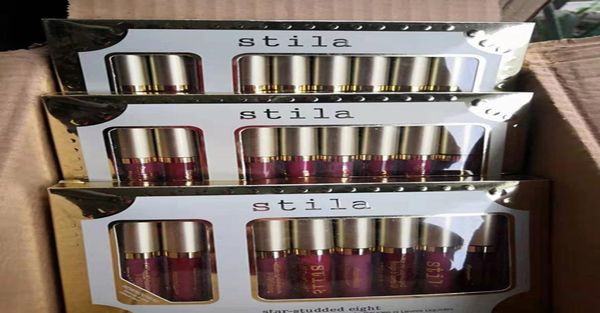 DHL Starstudded Eight Stay All Days Flüssiges Lipgloss-Set, 8er-Box, langanhaltender, cremiger, schimmernder Lippenstift, Tropfen 1169708