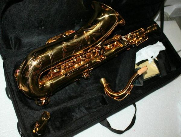 Saxofone tenor totalmente novo em laca dourada 0123457739669