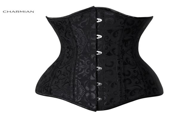 26 Steel Bones Corsetto unico da allenamento a vita lunga Corsetto e bustier sottoseno in acciaio di cotone con doppia stecca Taglie forti2311796