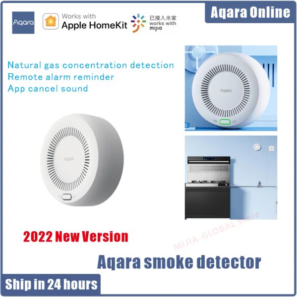 Controle aqara detector de gás natural zigbee inteligente alarme de vazamento de gás ligação inteligente segurança em casa inteligente para xiaomi mijia mi home kit