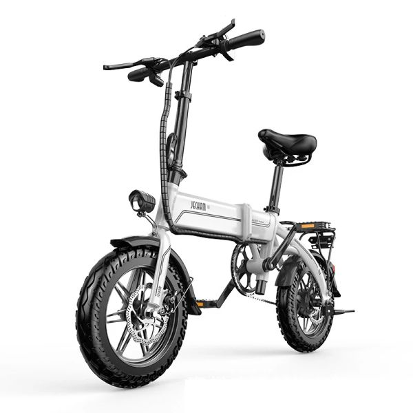 Luci in alluminio pieghevole in bicicletta elettrica litio litio leggera batteria elettrica per adulti batteria 2 ruote bici pneumatici esplosione