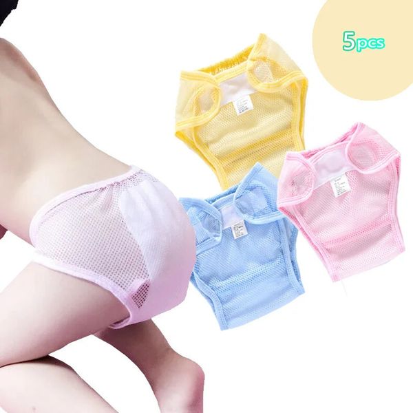 Pantaloni da allenamento in cotone per neonati Pannolini riutilizzabili impermeabili per neonati Pannolini lavabili tascabili Pantaloncini Intimo per bambini Fasciatoio 6 240227