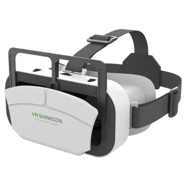 Ohrhörer 3D VR Headset Verstellbares VR -Headset für Erwachsene, die Filme Virtual Reality Bohrbrille für 4,57,0 Zoll Handy ansehen