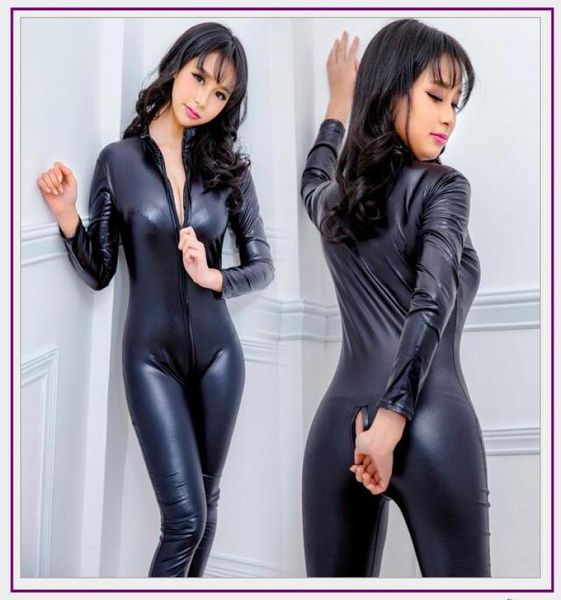 Sahte kostümler deri iç çamaşırı tulum seksi vücut takımları kadınlar pvc teddy erotik zentai leotard lateks kutup dans bodysuit8427375