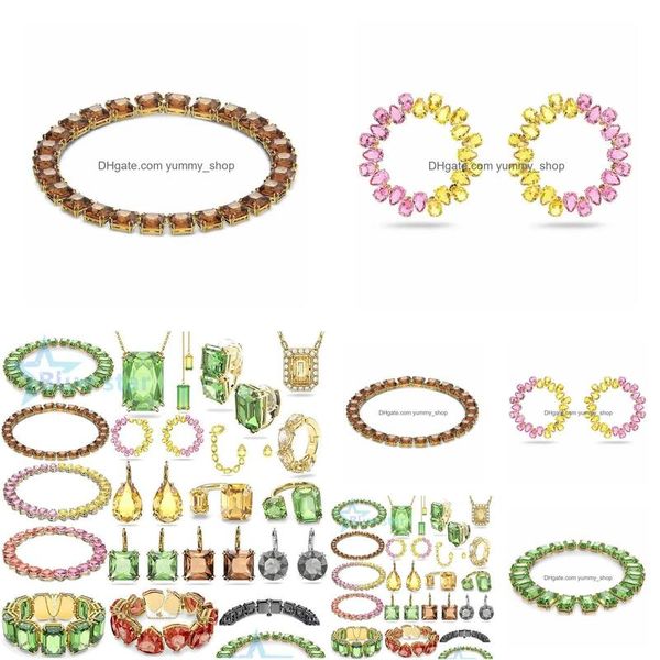 Schmuckkästchen Display 2022 Sommer Trend Damen N Kristall Millenia Armband Halskette Ohrring Set Damen Party Drop Lieferung Verpackung Dhu2J