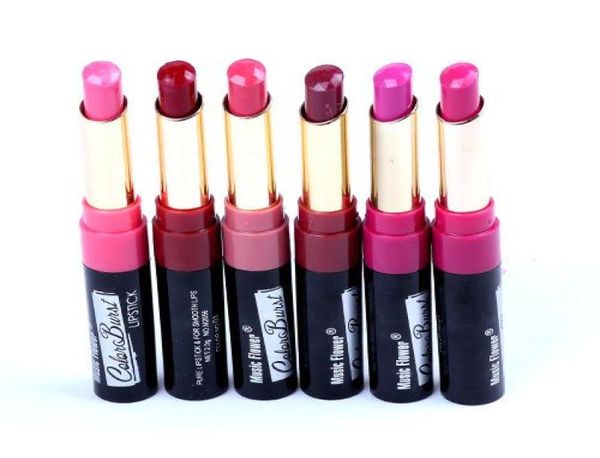 Rossetto opaco Rossetti per trucco di marca Negozi di alta qualità Labbra 24 pezzi 24 colori Tinta viola scuro Trucco Labbra Stick Latte Labbra Waterpro6820381