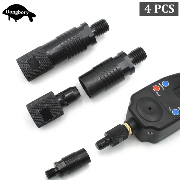 Scatole 4PCS Strumento per la pesca alla carpa Allarme per la pesca in metallo Adattatore per connettore a sgancio rapido Canna da pesca Connettore di allarme Avviso di avviso Accessori