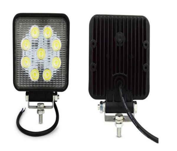 40 peças 4 polegadas 27W LED luz de trabalho para indicadores motocicleta condução offroad barco carro trator caminhão 4x4 suv atv feixe de inundação 12V9765072