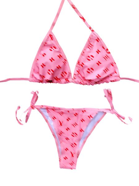 Biquíni de cintura alta maiô sexy tanga conjunto de biquíni rosa biquíni feminino brasileiro biquíni floral biquini natação fatos de banho feminino conjuntos de biquíni para mulher