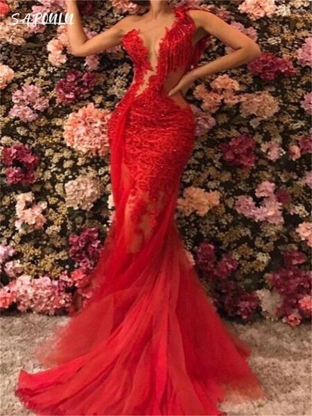 Parti Elbiseleri Pastrol Dantel Bir Omuz Kokteyli Elbise Bohemian Aplikes Mermaid Giyim Romantik Vestidos De Novia