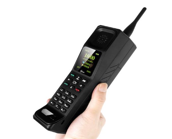Sağlam klasik retro cep telefonu KR999 Büyük Batarya 4500mah Powe Bank Telefon Titreşim Feneri FM Radyo Antik Çift Sim C3911098