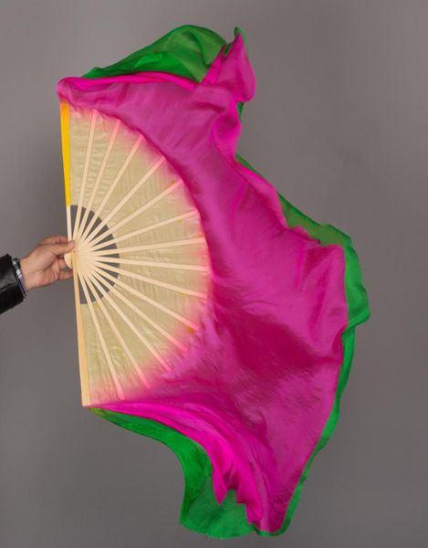 71 см 86 см удлиненная вуаль Yangge Fan, двухсторонняя, разные цвета, женская шелковая вуаль для танца живота, 1 пара LR6372301