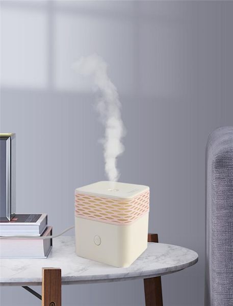 120 ml ätherisches Öl Aroma Diffusor elektrischer Luftbefeuchter USB Mini Quadratischer Nebelhersteller warmes Nachtlicht für Zuhause Schlafzimmer4308146