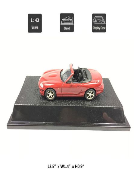 HOMMAT 143 Mazda MX5 Convertibile Sport Modello di Auto Pressofuso In Lega Veicolo Giocattolo Modello di Auto Da Collezione Collezione Regalo Giocattoli Per Il Ragazzo Y1123004