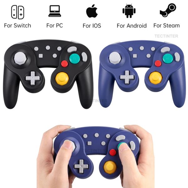 Gamepads Bluetooth Gamepad Wireless GC Controller Für Switch Gamecube Kompatibel Mit Nintendo Switch/Lite Controller Für PC Joystick