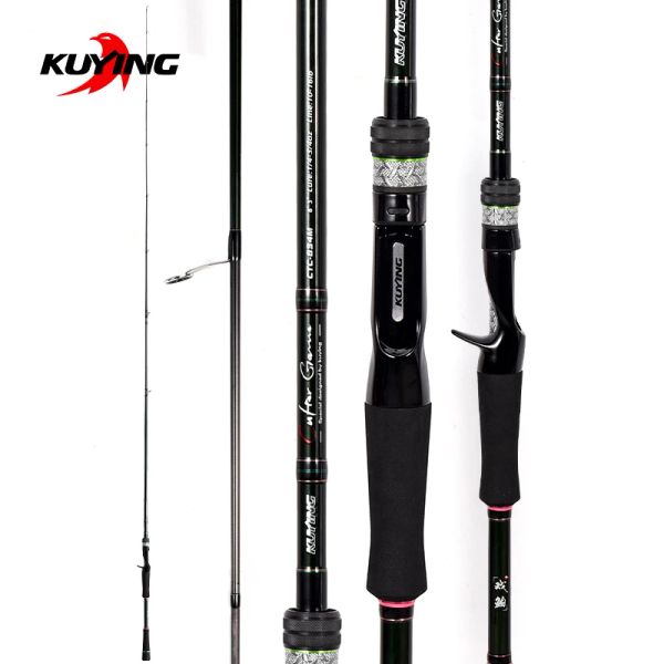 Ruten KUYING CULTERGAME 2,28 m 2,37 m 2,46 m 2,49 m 2,58 m Spinning Casting Angeln Köder Stange Fisch Cane Stick Pole Carbon Medium Licht Hart