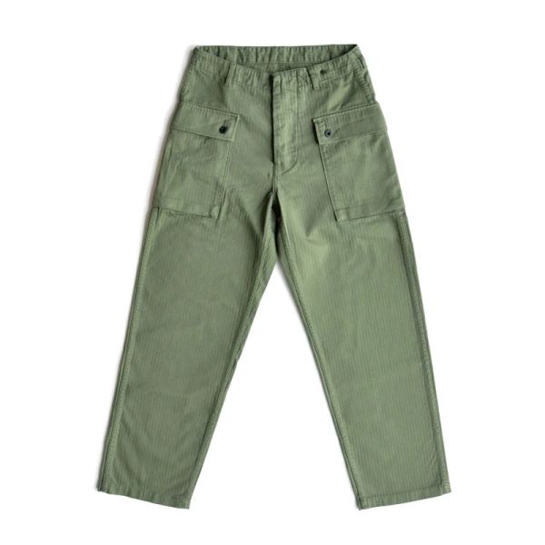 Calças SauceZhan USMC P44 HBT Calças do Exército dos EUA Calças VINTAGE Estilo Militar Calças Militares Calças Masculinas Capris Espinha de Peixe