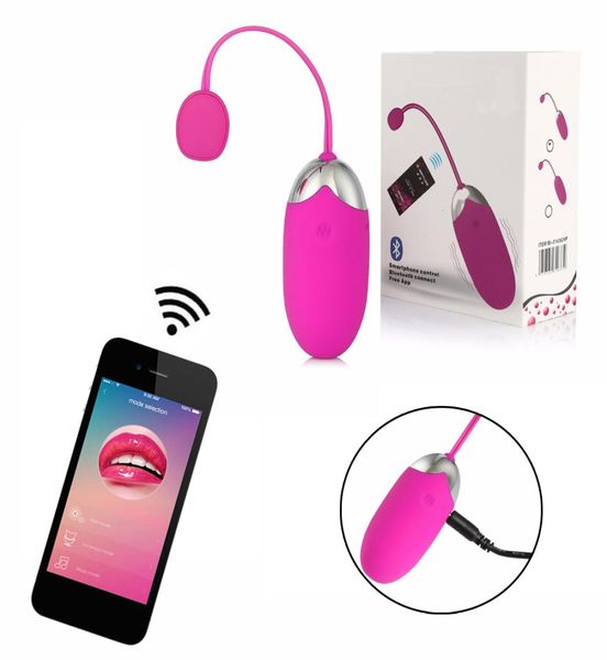 App per smartphone vibratore con telecomando vibratore a proiettile per uova vibratore per sesso vaginale con sfera di Kegel giocattoli del sesso per donna Bluetooth Connect Y13395691