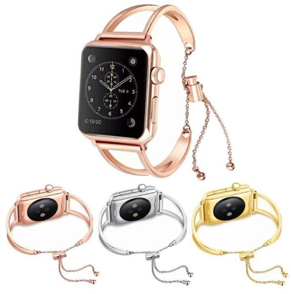 Ivystrong design Sirena perla 2020 Moda Acciaio inossidabile Ragazze Bracciale Fascia metallica Cinturino per orologio da polso per Apple Watch Band Seri5319954