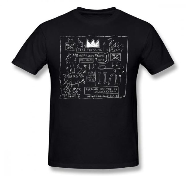 Maglietta Basquiat JEAN MICHEL BASQUIAT BEAT BOP ALBUM FAN ART TShirt 100 Cotton Plus size Tee Shirt Funny Fashion Tshirt6906066